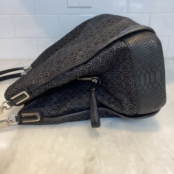 Coach Jacquard Signature Logo Madison Phoebe Shoulder Bag - Picture 10 of 16